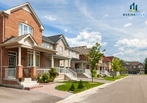 red brick houses